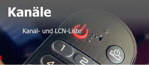 Kanäle  Kanal- und LCN-Liste