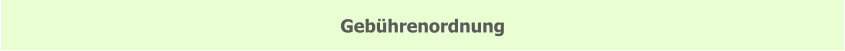 Gebührenordnung